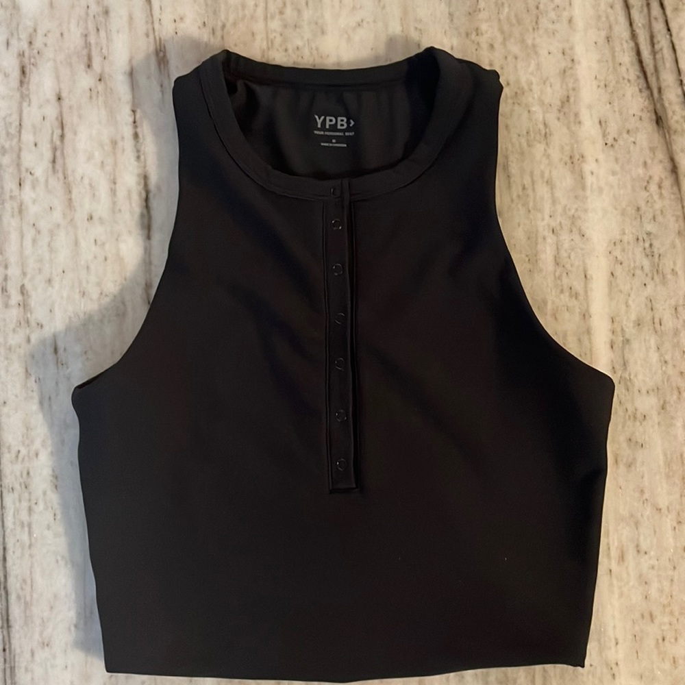 Abercrombie YPB sculptLUX Plunge Henley Slim Tank